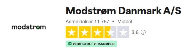 Modstrøm Danmark Trustpilot