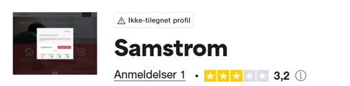 Samstrøm Trustpilot